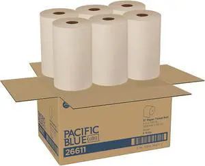 Pacific Blue Ultra Paper Towels 1-Ply 9" x 6000 ft Brown 6/Carton 26611