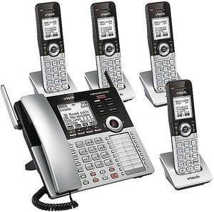 VTech Small Business System 80-0328-00 4-Line Cordless Phone Silver/Black (80-0328-00)