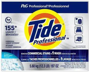 Tide Professional HE Powder Laundry Detergent 155 Loads 197 Oz. (14055)