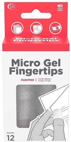 Lee Assorted Sizes Fingertips Clear 12/Pack (LEE41410)