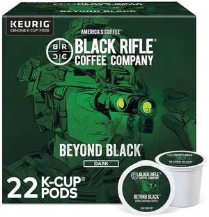 Black Rifle Coffee Company Beyond Black Coffee Keurig K-Cup Pods Dark Roast 22/Box (5000384043) Black Rifle Coffee Company Beyond Black Coffee Keurig K-Cup Pods Dark Roast 22/Box (5000384043)