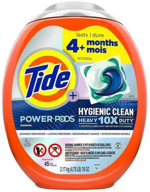 Hygienic Clean Heavy 10x Duty Power Pods Original Scent 76 oz Tub 45 Pods 4/Carton 80735044