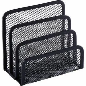 Lorell Vertical Sorter 5-5/8"x3-1/8"x5-1/4" Black Mesh 84153
