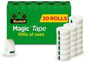 Scotch Magic Tape 3/4" x 25 yds. 20 Rolls (810SX20) 1585090