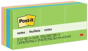 Original Pads in Jaipur Colors 1 1/2 x 2 100-Sheet 12/Pack