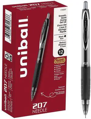 uni-ball 207 Needle Signo Retractable Gel Pens Medium Point 752362