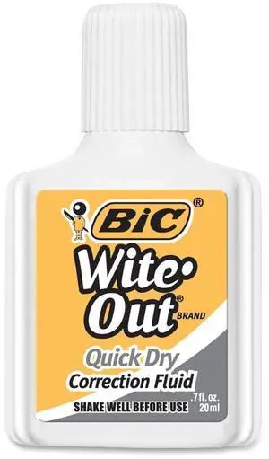 Bic Wite-Out Quick Dry Correction Fluid