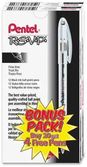 Pentel R.S.V.P. Ballpoint Stick Pens