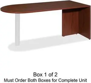 Lorell Peninsula Box 1/2 66"x30"x29-1/2" Mahogany 69380 Lorell Peninsula Box 1/2 66"x30"x29-1/2" Mahogany 69380