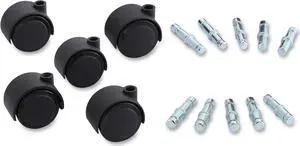 Lorell Soft Wheel Deluxe Casters Set