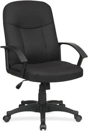 Lorell Executive Mid-Back Chair 26-1/4"x27-1/2"x38-1/2" BK 84552