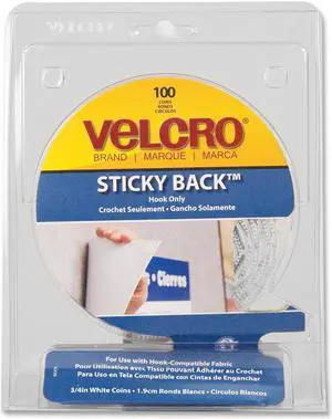 VELCRO Brand Sticky Back Round Coin Fasteners