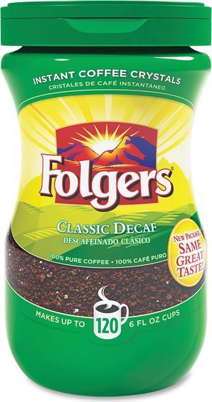 Folgers Classic Decaf Instant Coffee Crystals