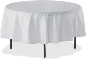 Genuine Joe Plastic Round Tablecovers