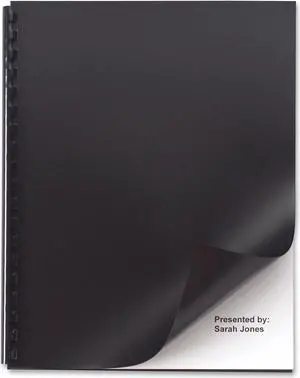GBC 2514493P Presentation Covers,Blk,11 x 8-1/2,PK50