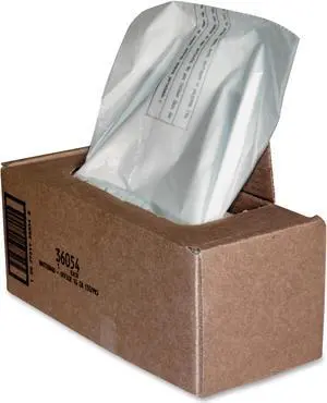 Fellowes 36054 Waste Bags for 125 / 225 / 2250 Series Shredders - 1 Box (50 Bags)