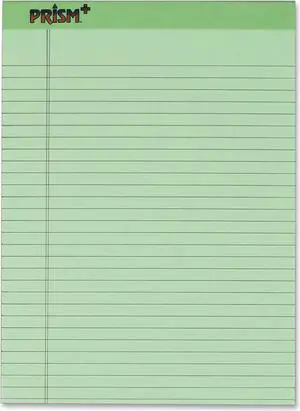 Tops Prism Plus Wide Rule Green Legal Pad