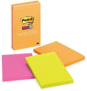 3M Post-it Super Sticky 4x6 RDJaniero Lined Notes