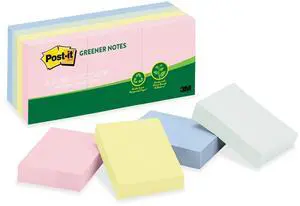 3M Post-it Recycled Pads Greener Notes