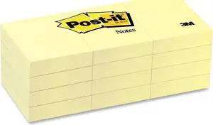 3M Post-it Canary Yellow Original Note Pads