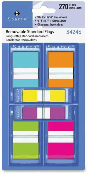 Sparco Assorted Pop-Up Flags Combo Pack