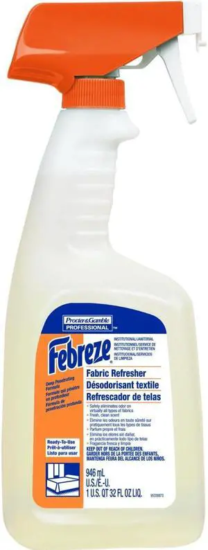 Procter & Gamble 03259CT Fabric Refresher & Odor Eliminator, Fresh Clean, 32 oz Trigger Sprayer, 8 / Carton