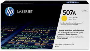 HP 507A (CE402A-G) Yellow Original LaserJet Toner Cartridge for US Government HP 507A (CE402A-G) Yellow Original LaserJet Toner Cartridge for US Government