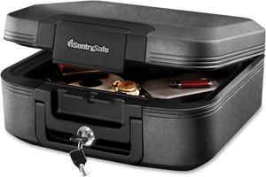 SentrySafe - CFW20201 - 15-2/5 x 14 1/3 in x 6-3/5 Fire Safe, Gray; Holds Paper, Valuables, USB Drives, CD's, DVD's and