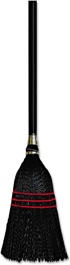 Boardwalk Flag Tipped Poly Bristle Lobby Broom 37-38" Length Natural/Black 12 Boardwalk Flag Tipped Poly Bristle Lobby Broom 37-38" Length Natural/Black 12