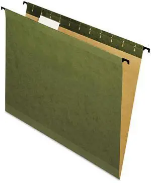 Pendaflex 615215 Poly Laminate Reinforced Hanging Folders, Letter, Green, 20/Box, 1 Box