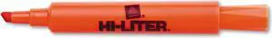 Avery 24050 Desk Style Highlighter, Chisel Tip, Fluorescent Orange Ink, 12-Pk