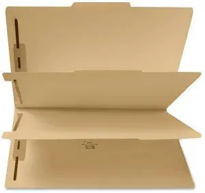 Sparco Six Part Folders 2" Exp. 2 Div Letter 25/BX Manila 95007