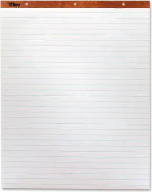 TOPS 79041 Easel Pad, 8.75 in hole spacing, white, 15 lb., 1 in horizontal rule, 50 SH per PD