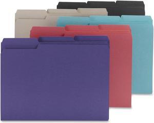 Smead Manufacturing Company SMD10295 Interior Folders- .33 Ast. Tabs- Letter- Assorted