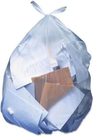 Heritage Low-Density Can Liners 60 gal 1.1 mil 38 x 58 Clear 100/Carton H7658SC