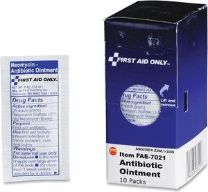 First Aid Only Smartcompliance Antibiotic Ointment, 10 Packets/Box FAE7021
