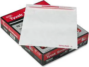 Quality Park Advantage Flap Stik Tyvek Mailer 10 x 13 White 100/Box R2420