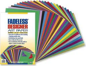 Pacon 57650 Fadeless Designer Sheets 100 Sheets 12inx18in Assorted