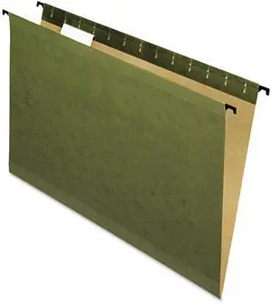 Pendaflex 615315 Poly Laminate Hanging Folders, Legal, Green, 20/Box, 1 Box