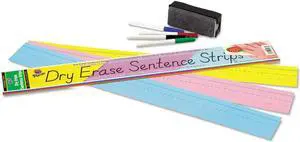 Dry Erase Sentence Strips Assorted