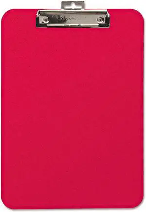 Baumgartens Unbreakable Recycled Clipboard 1/4" Capacity 8 1/2 x 11 Red 61622