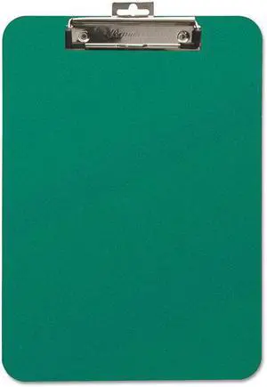 Baumgartens Unbreakable Recycled Clipboard 1/4" Capacity 8 1/2 x 11 Green 61626