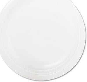 Quiet Classic Laminated Foam Dinnerware Plate 9" dia White 125/Pack