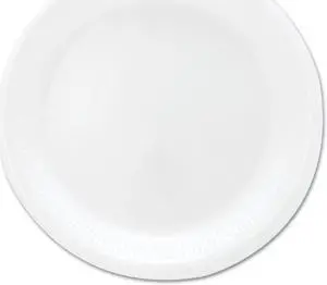 Mediumweight Foam Dinnerware Plates 6" dia White 125/Pack