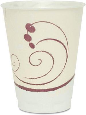 Symphony Design Trophy Foam Hot/Cold Drink Cups, 12 Oz., Beige, 100/Pa