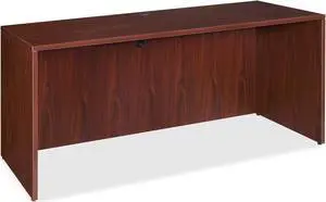 Lorell Credenza Shell 72"x24"x29-1/2" Mahogany 69376 Lorell Credenza Shell 72"x24"x29-1/2" Mahogany 69376