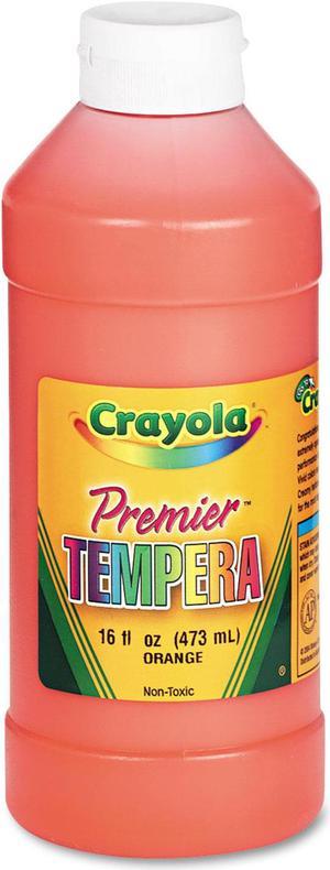Crayola 541216036 Premier Tempera Paint Orange 16 oz