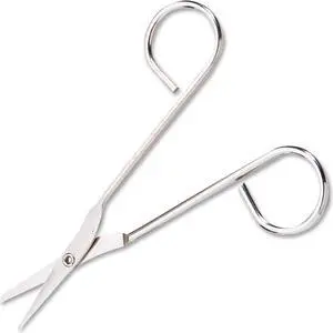 Nickel Plated Scissors 4-1/2" Silvr