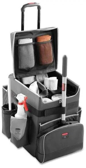 Rubbermaid Commercial Executive Quick Cart Small 14 1/4 x 16 1/2 x 17 Dark Gray