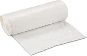 Inteplast Group SL3036XHW Low-Density Can Liner, 30 x 36, 30gal, .8mil, White, 25/Roll, 8 Rolls/Carton, 1 Carton